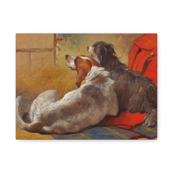 91624-5.jpg A Hound and a Bearded Collie by John Frederick Herring Standard Canvas
