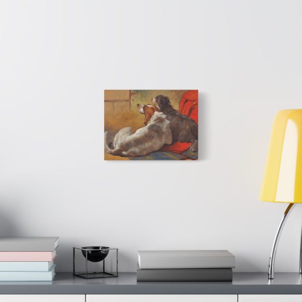 91624-7.jpg A Hound and a Bearded Collie by John Frederick Herring Standard Canvas