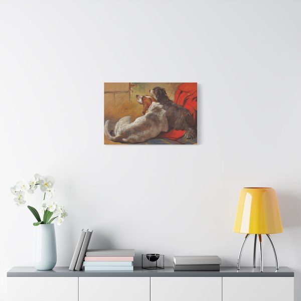 91630-2.jpg A Hound and a Bearded Collie by John Frederick Herring Standard Canvas