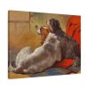 91631-1.jpg A Hound and a Bearded Collie by John Frederick Herring Standard Canvas