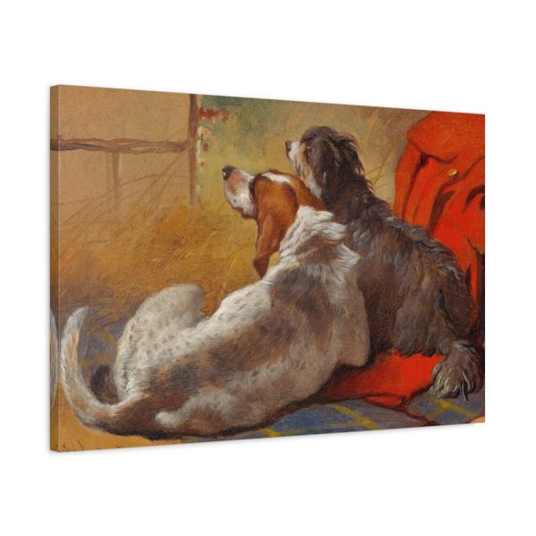 91633-1.jpg A Hound and a Bearded Collie by John Frederick Herring Standard Canvas