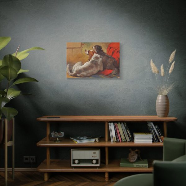 91633-4.jpg A Hound and a Bearded Collie by John Frederick Herring Standard Canvas
