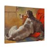 91634-1.jpg A Hound and a Bearded Collie by John Frederick Herring Standard Canvas