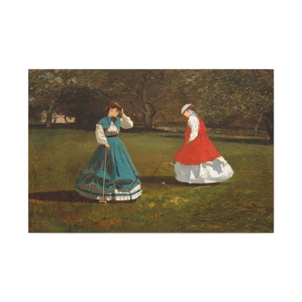 91638-1.jpg A Game of Croquet by Winslow Homer Standard Canvas