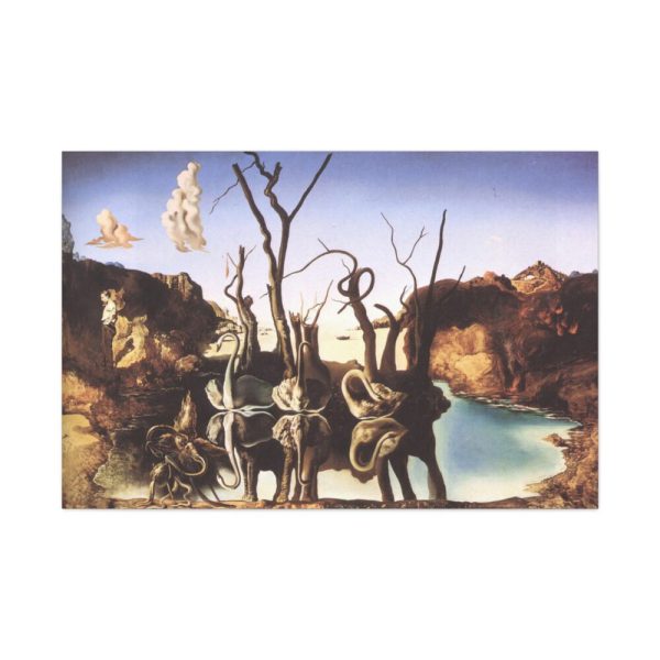 Swans Reflecting Elephants by Salvador Dali Standard Canvas