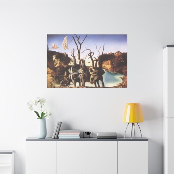 Swans Reflecting Elephants by Salvador Dali Standard Canvas