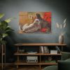 91638-134.jpg A Hound and a Bearded Collie by John Frederick Herring Standard Canvas