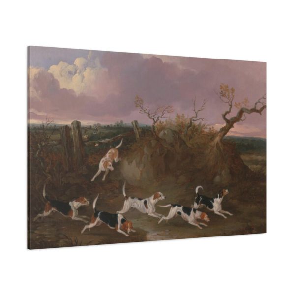 91638-135.jpg Beagles in Full Cry Standard Canvas