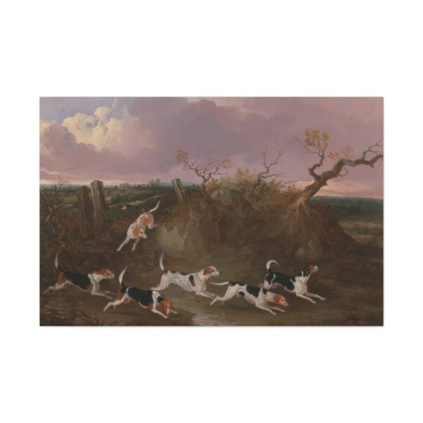 91638-136.jpg Beagles in Full Cry Standard Canvas
