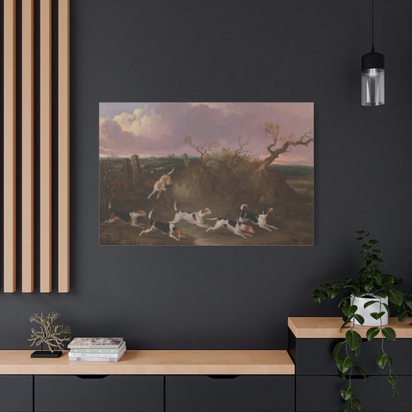 91638-138.jpg Beagles in Full Cry Standard Canvas