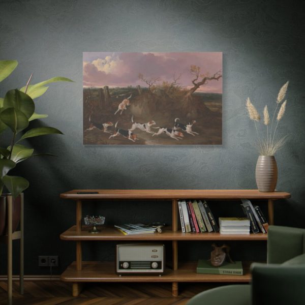 91638-139.jpg Beagles in Full Cry Standard Canvas
