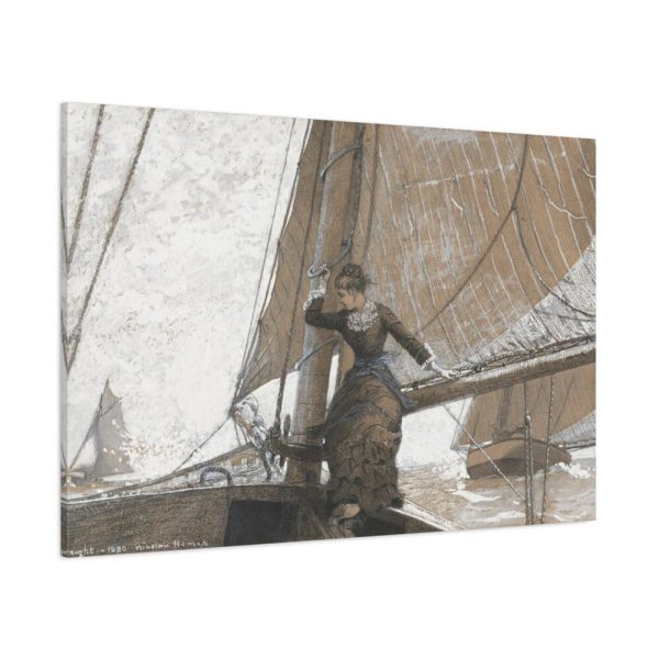 Yachting Girl by Winslow Homer Standard Canvas