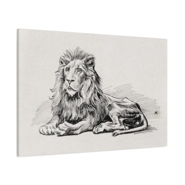 91638-155.jpg Vintage Lion Illustration by Albert Edelfelt Standard Canvas