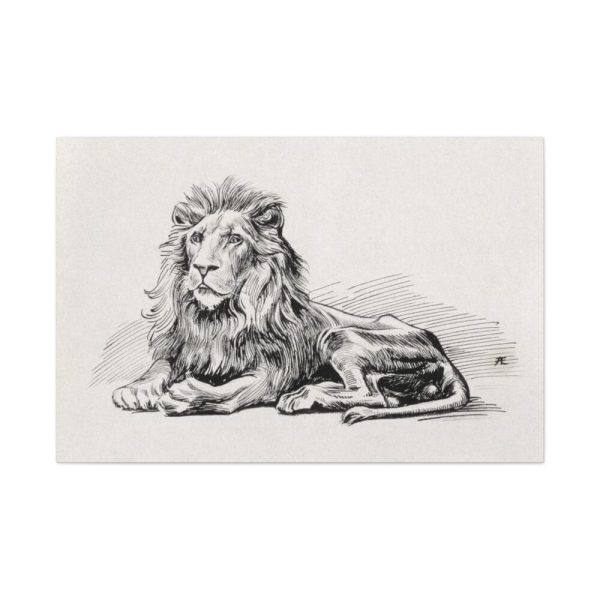 91638-156.jpg Vintage Lion Illustration by Albert Edelfelt Standard Canvas