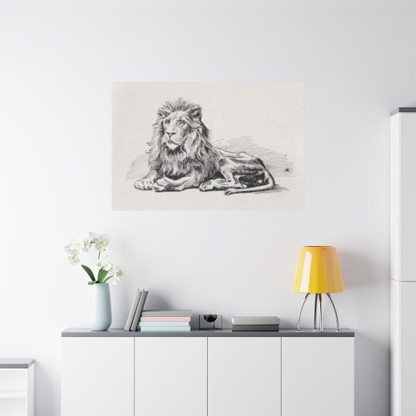 91638-157.jpg Vintage Lion Illustration by Albert Edelfelt Standard Canvas