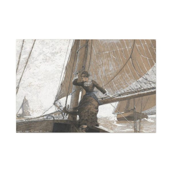 Yachting Girl by Winslow Homer Standard Canvas