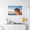 91638-197.jpg Brown Puppy on the Beach Standard Canvas