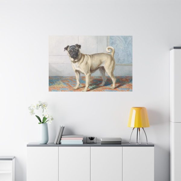 Portrait of Edwin Vom Rath’s Pug by Conradijn Cunaeus Standard Canvas