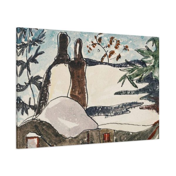 91638-235.jpg Snowy Rooftops and Trees by Arthur Dove Standard Canvas
