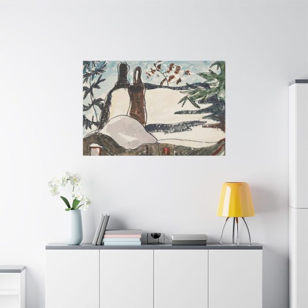 91638-237.jpg Snowy Rooftops and Trees by Arthur Dove Standard Canvas
