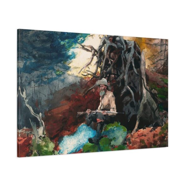 91638-25.jpg Campfire, Adirondacks by Winslow Homer Standard Canvas
