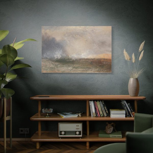 91638-284.jpg Stormy Sea Breaking on a Shore Standard Canvas