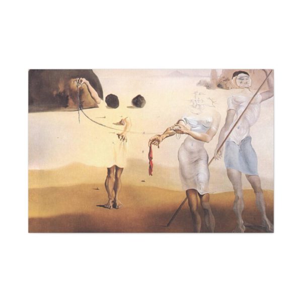 Enchanted Beach with Three Fluid Graces by Salvador Dali Standard Canvas