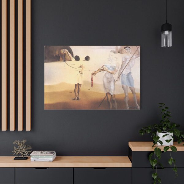 Enchanted Beach with Three Fluid Graces by Salvador Dali Standard Canvas