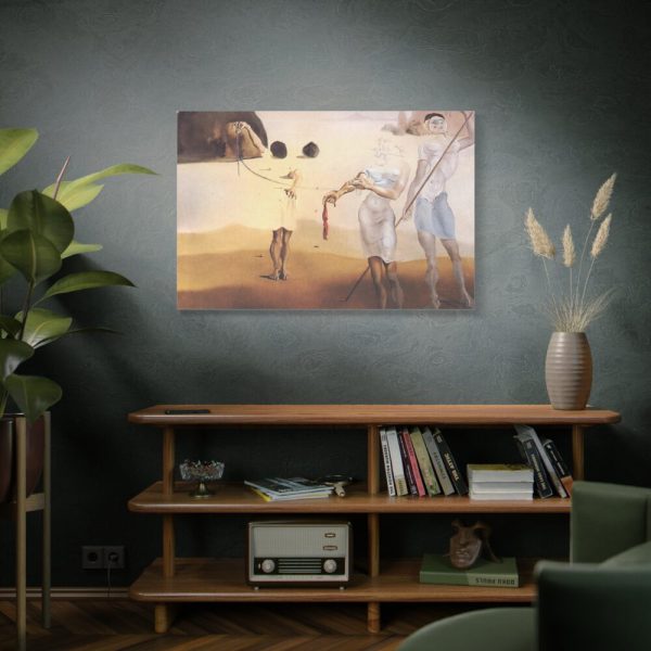 Enchanted Beach with Three Fluid Graces by Salvador Dali Standard Canvas