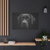 91638-368.jpg Black Dog Face Close Up Standard Canvas