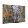 Bed and Two Bedside Tables Ferociously Attacking a Cello by Salvador Dali Standard Canvas