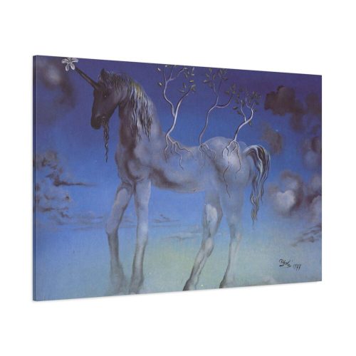 91638-405.jpg The Happy Unicorn by Salvador Dali Standard Canvas