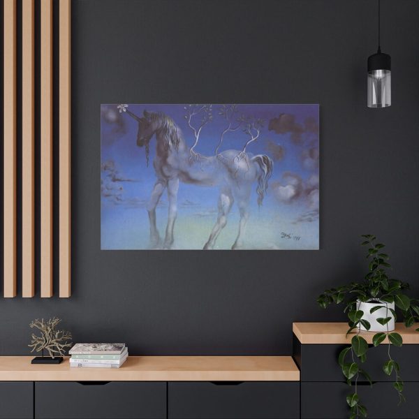91638-408.jpg The Happy Unicorn by Salvador Dali Standard Canvas