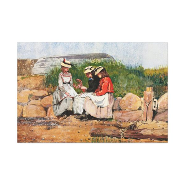 91638-41.jpg A Fisherman's Daughter by Winslow Homer Standard Canvas