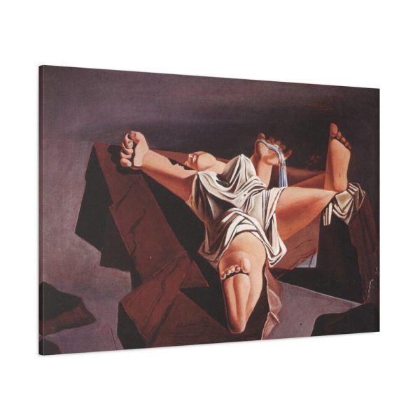 Figure on the Rocks by Salvador Dali Standard Canvas
