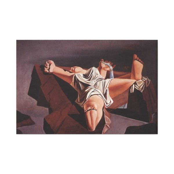 Figure on the Rocks by Salvador Dali Standard Canvas