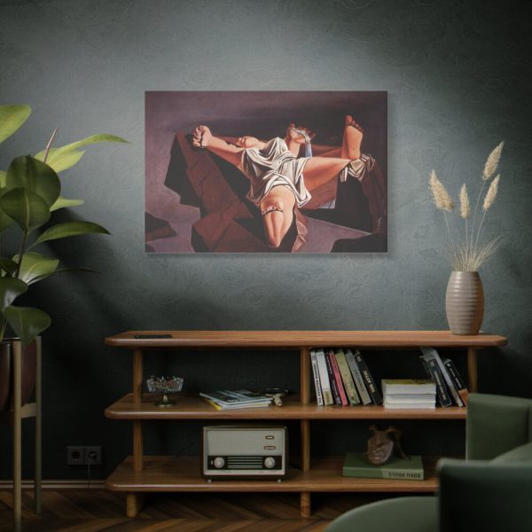 Figure on the Rocks by Salvador Dali Standard Canvas