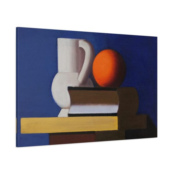 Arrangement with White Jug, Orange and Book by Vilhelm Lundstrøm Standar Canvas