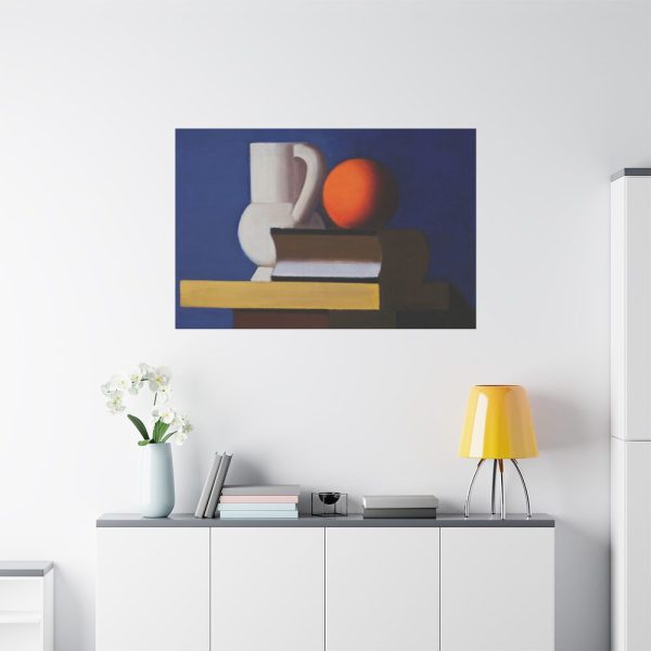 Arrangement with White Jug, Orange and Book by Vilhelm Lundstrøm Standar Canvas