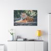 91638-442.jpg Tiger Sitting on Rock Standard Canvas