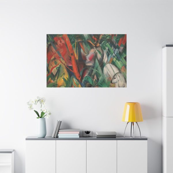 91638-452.jpg In the Rain by Franz Marc Standard Canvas