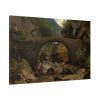 Mountain Stream in the Auvergne by Théodore Rousseau Standard Canvas