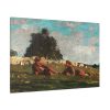 91638-50.jpg Boy and Girl in a Field with Sheep by Winslow Homer Standard Canvas