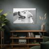 91638-504.jpg Labrador Retriever Dog in Black and White Standard Canvas