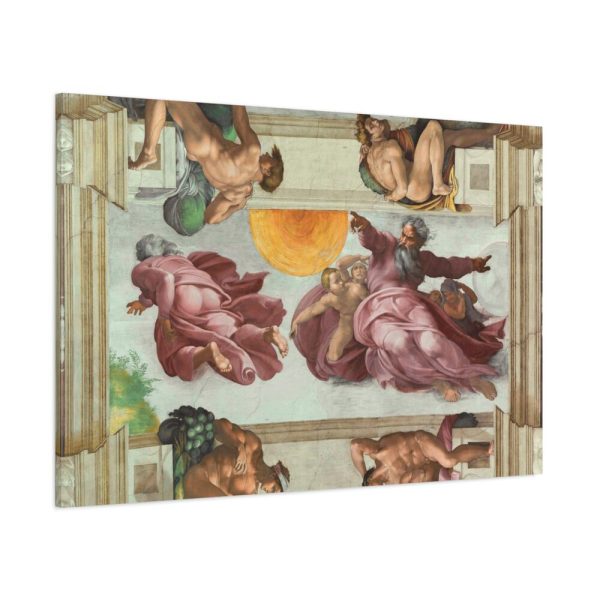 91638-510.jpg The Creation of the Sun and the Moon by Michelangelo Buonarroti Standard Canvas