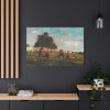 91638-53.jpg Boy and Girl in a Field with Sheep by Winslow Homer Standard Canvas