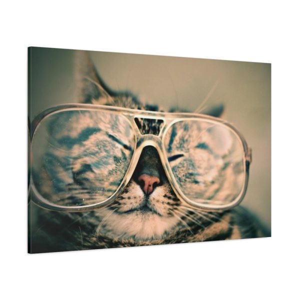 91638-530.jpg Cat Wearing Eyeglasses Standard Canvas