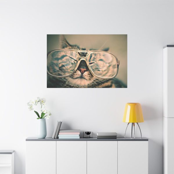91638-532.jpg Cat Wearing Eyeglasses Standard Canvas