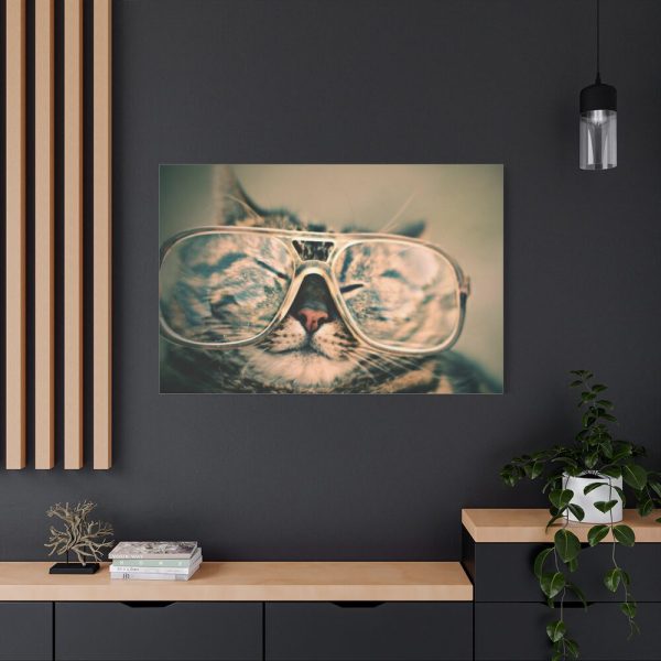 91638-533.jpg Cat Wearing Eyeglasses Standard Canvas