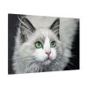 91638-550.jpg Cat with Green Blue Eyes Standard Canvas